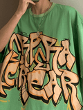 Ouzey Men's Graffiti Letter Graphic Tee