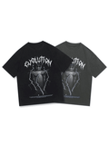 Ouzey Men's Lightning Dark Graphic Tee