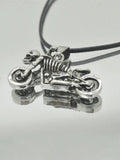 Ouzey Men's Vintage Moto Skull Necklace