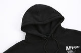 Ouzey 5047 BLACK LETTER HOODIE