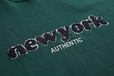 Ouzey 5567 LETTERED NEW YORK PULLOVER HOODIE