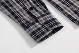 Ouzey 11033 Plaid Button-Up Shirt